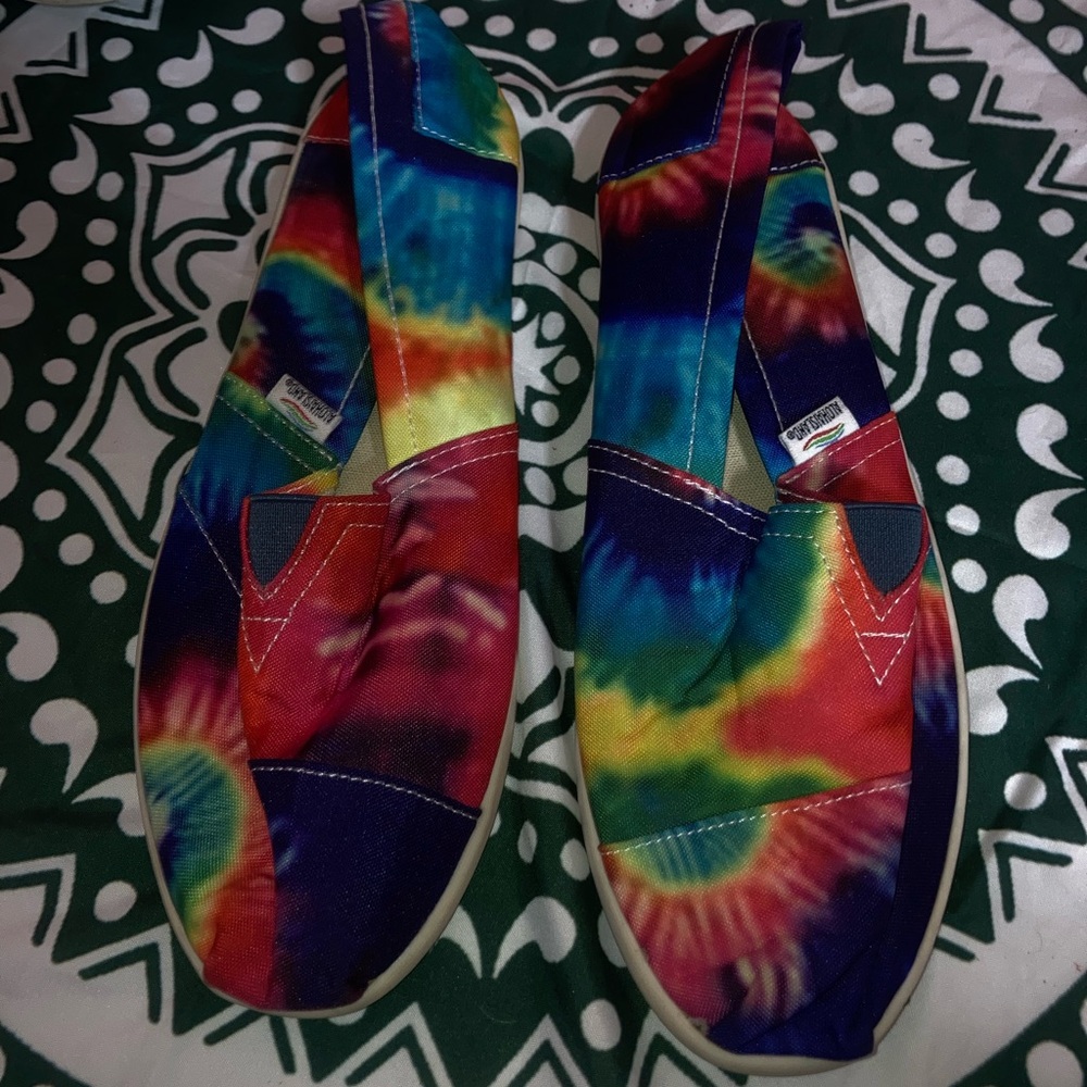 Aloha Island Multicolor Tie-Dye Slip-Ons